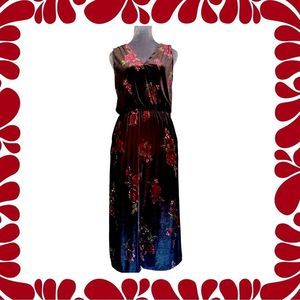 Velvety soft flowy relaxed fit wide cropped legs relaxed v neck sleeveless top